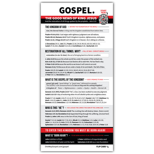 GOSPEL Card - Digital $2 Download