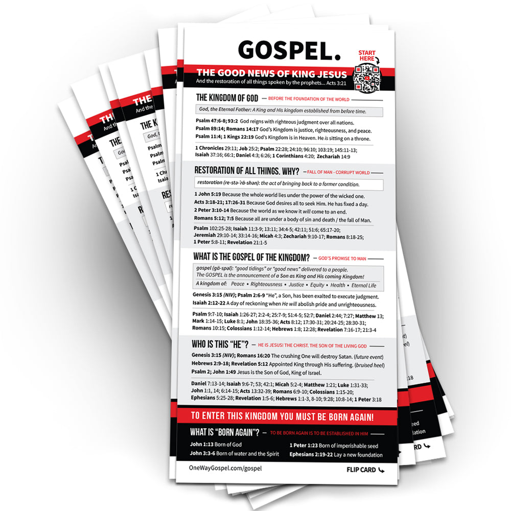 GOSPEL Card (Sets of 10 or 25)