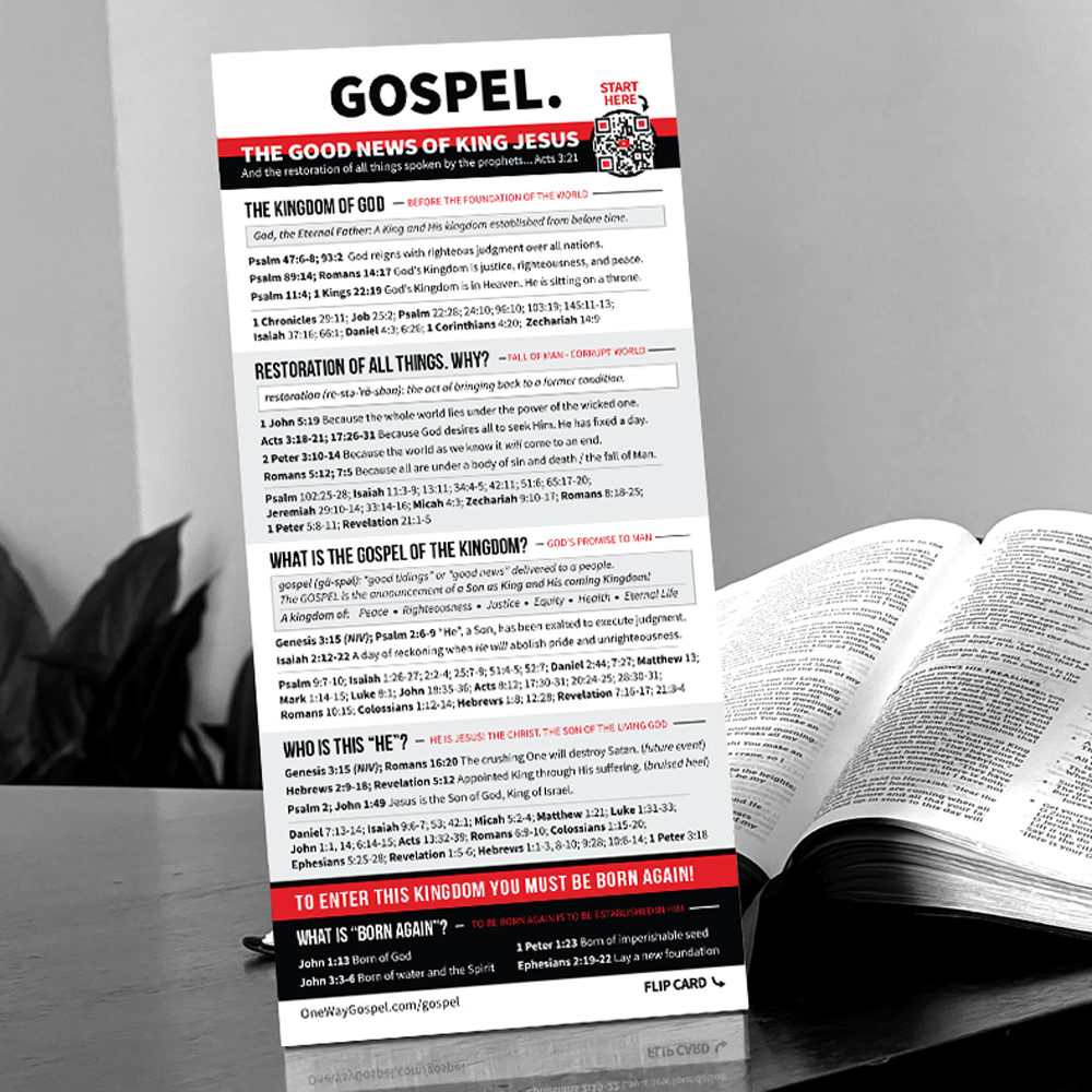 GOSPEL Card (Sets of 10 or 25)